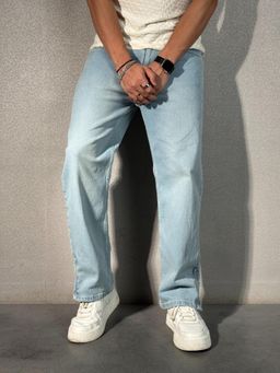 Off Duty India - Flashback Slit Straight Fit Jeans