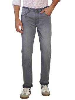 Park Avenue - Dark Grey Cotton Blend Slim Jeans