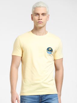Jack & Jones - Beige Crew Neck T-shirt