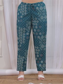ARAMYA - Green Soft Cotton Pant