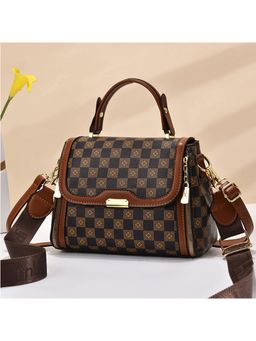 Angeline - Brown Casual Sling Bag with Detachable Strap