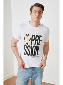 Trendyol - Man White T-Shirt