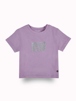 Gini & Jony - Girls Purple Cotton Embellished Top