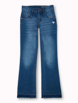 Gini & Jony - Girls Blue Denim Solid Jeans