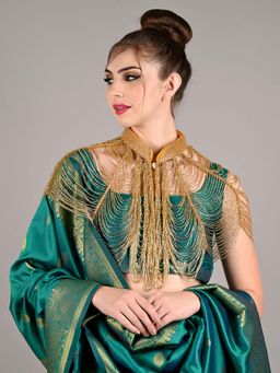 Odette - Golden Embellished Cape