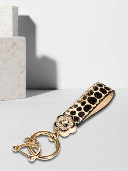 Sassora - Multi-Color Animal Print Leather Keychain