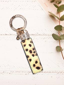 Sassora - Multi-Color Animal Print Leather Keychain