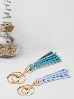 Sassora - Multi-Color Solid Leather Keychain