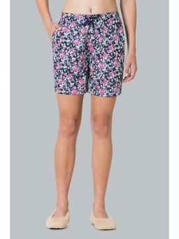 Van Heusen - Women Functional Pocket & Drawstring Waist Lounge Shorts - Navy