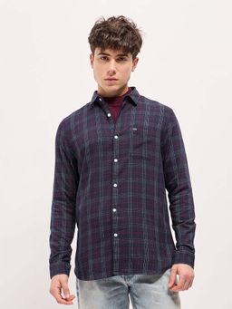 The Bear House - Mens Checked Cotton Slim Fit Shirt