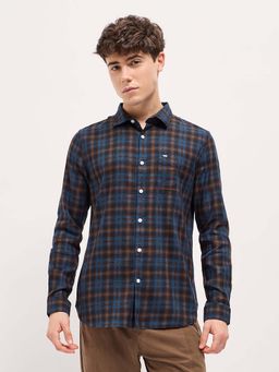 The Bear House - Mens Checked Cotton Slim Fit Shirt