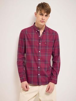 The Bear House - Checked Slim Fit Casual Shirt