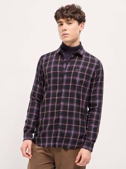 The Bear House - Mens Checked Cotton Slim Fit Shirt
