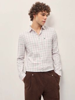 The Bear House - Mens Cotton Checked Slim Fit Shirt