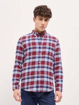 The Bear House - Mens Cotton Checked Slim Fit Shirt