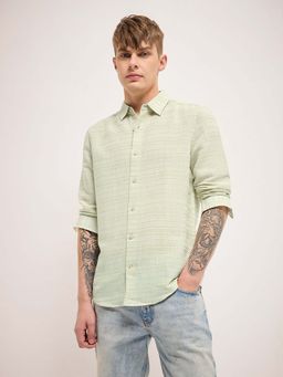 The Bear House - Striped Slim Fit Casual Shirt