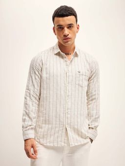 The Bear House - Mens Stripe Slim Fit Casual Shirt