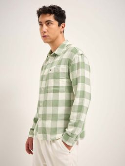 The Bear House - Cotton Checked Relaxed Fit Shirt