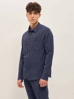 The Bear House - Men Striped Regular Fit Casual Shirt
