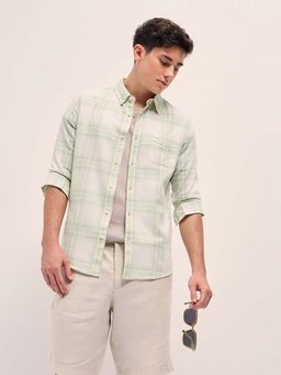 The Bear House - Mens Cotton Checked Casual Shirt