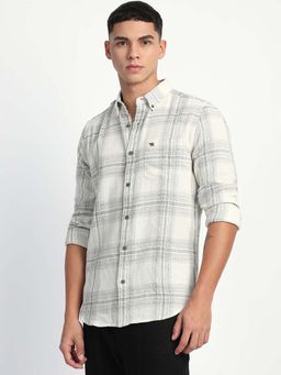 The Bear House - Mens Checked Slim Fit Casual Shirt