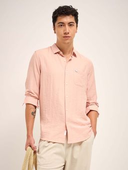 The Bear House - Solid Slim Fit Casual Shirt