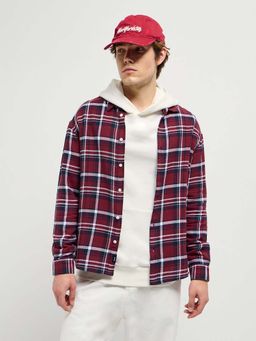 The Bear House - Cotton Checked Relax Fit Shacket