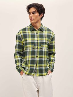 The Bear House - Cotton Checked Relax Fit Shacket