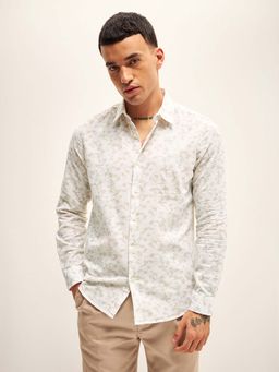 The Bear House - Mens Printed Slim Fit Causal Shirt