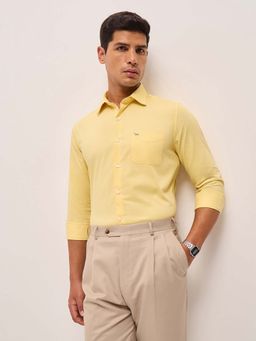 The Bear House - Mens Cotton Solid Tailored Fit Formal Shirt