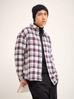 The Bear House - Cotton Checked Relaxed Fit Shirt