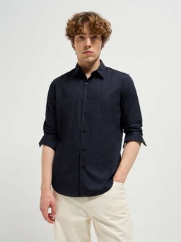 The Bear House - Solid Slim Fit Casual Shirt