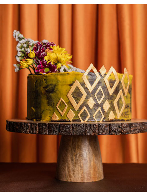 The Pitara Project Cake Stand Bark Finish