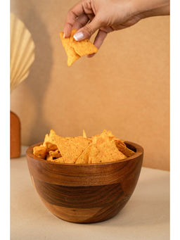 The Pitara Project - Serving Bowl Wooden U Shaped