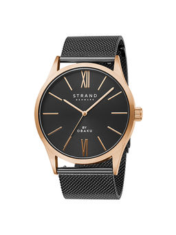 Strand by Obaku - Bradford Night Black Dial Quartz Watch For Men (S720GXVBMB)