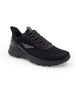 Red Tape - Textured Black Walking Shoes