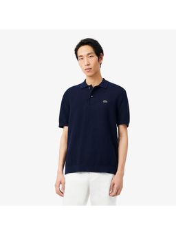 Lacoste - Classic Fit Knitted Polo T-Shirt - Blue