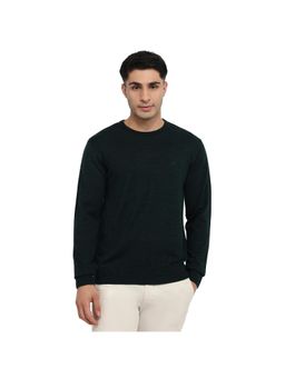 Raymond - Regular Fit Solid Dark Green Sweater