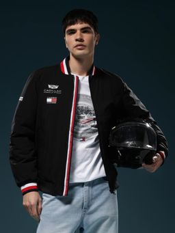 Tommy Hilfiger - F1 Cadillac Typographic Regular Fit Polyester Jacket - Black
