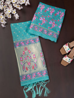 MUFFLY - Women'S Unstitched Floral Print Salwar Suit Dress Material With Dupatta (Set of 3)