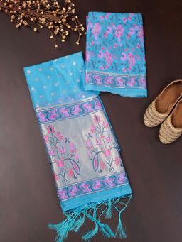 MUFFLY - Women'S Unstitched Floral Print Salwar Suit Dress Material With Dupatta (Set of 3)