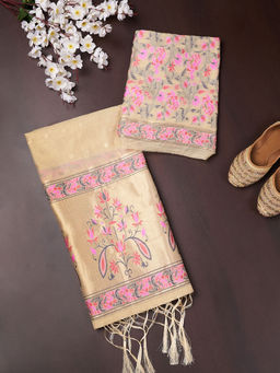 MUFFLY - Women'S Unstitched Floral Print Salwar Suit Dress Material With Dupatta (Set of 3)