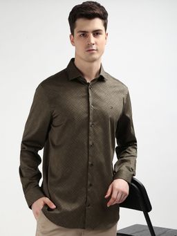 Tommy Hilfiger - Geometric Slim-fit Satin woven Shirt