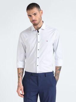 Tommy Hilfiger - Printed Slim-Fit Cotton Shirt