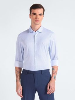 Tommy Hilfiger - Printed Slim-Fit Cotton Shirt