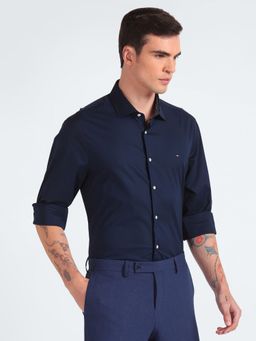 Tommy Hilfiger - Solid Regular-Fit Cotton Shirt