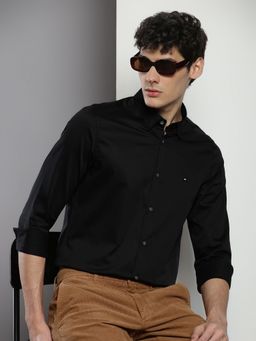 Tommy Hilfiger - Solid Slim-Fit Satin woven Shirt
