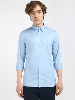 Tommy Hilfiger - Solid Slim-Fit Cotton Shirt