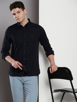Tommy Hilfiger - Solid Slim-Fit Dobby Woven Shirt