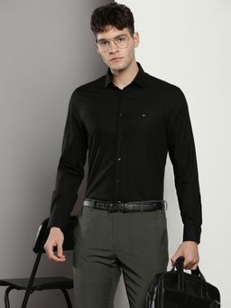 Tommy Hilfiger - Self-Design Slim-Fit Twill Shirt